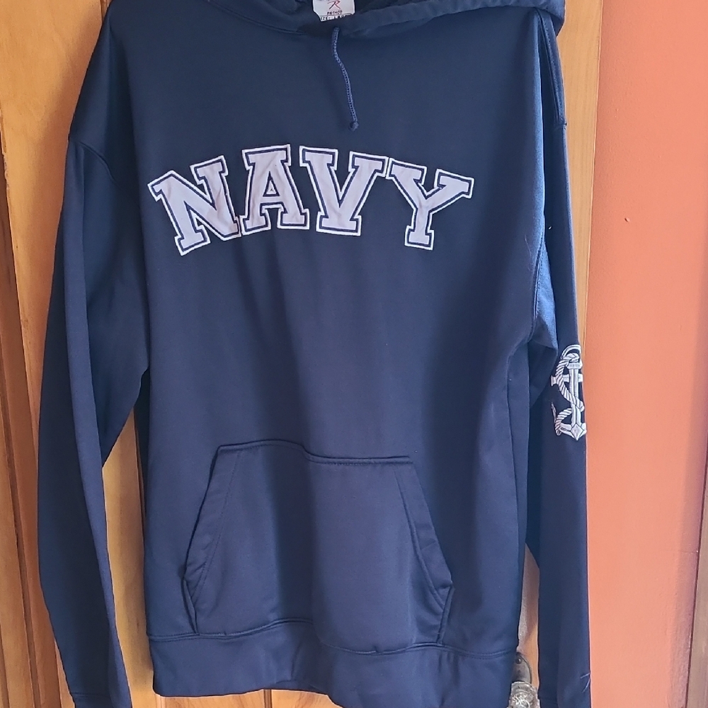 Navy Hoodie Large